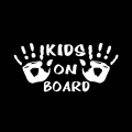 KIDS ON BOARD Funny Cool Vinyl Car Stickers Decals Car Styling Car Body Window Personalized Warning Sign Car Stickers