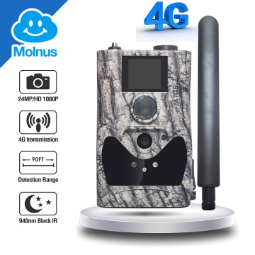 4g wireless hunting cameras cloud service support 24MP invisible night vision 90ft sounds recording game call photo traps