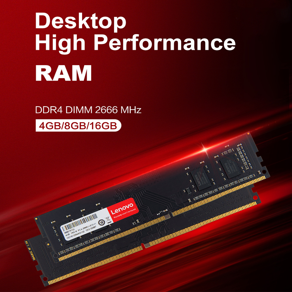 Lenovo ram ddr4 8gb 16gb desktop memory 2666MHz Interface Type 288pin 1.2V memoria rams ddr 4 for desktop