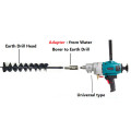 New Model 2 Round Pits,4 Square Pits Adapter For Electric Hammer Transfer to Earth Auger; Connector for Water Borer to Auger