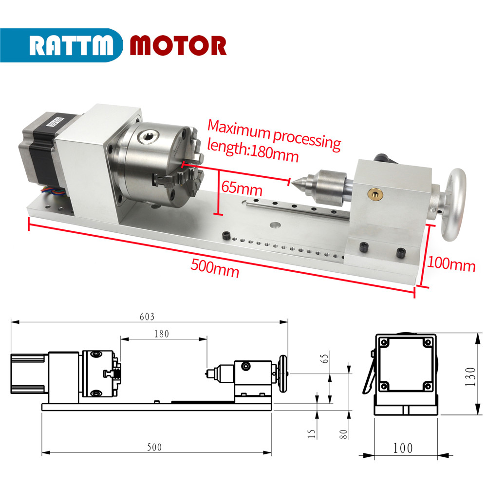 Fourth Axis 4th Axis Planetary Reducer Rotating Axis A axis CNC Indexing Head Engraving Machine Accessories