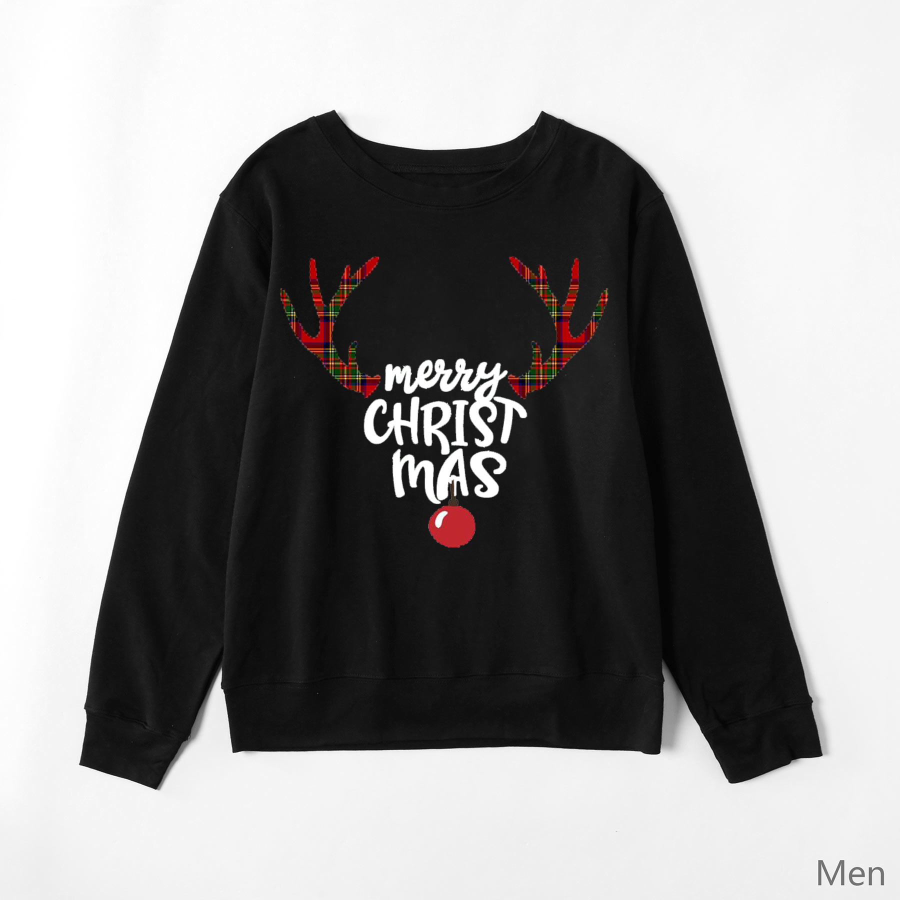 PatPat Merry Christmas Deer Series Cotton Family Matching Sweatshirts