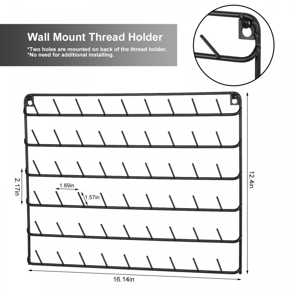 Metal Thread Holder Wall Mounted