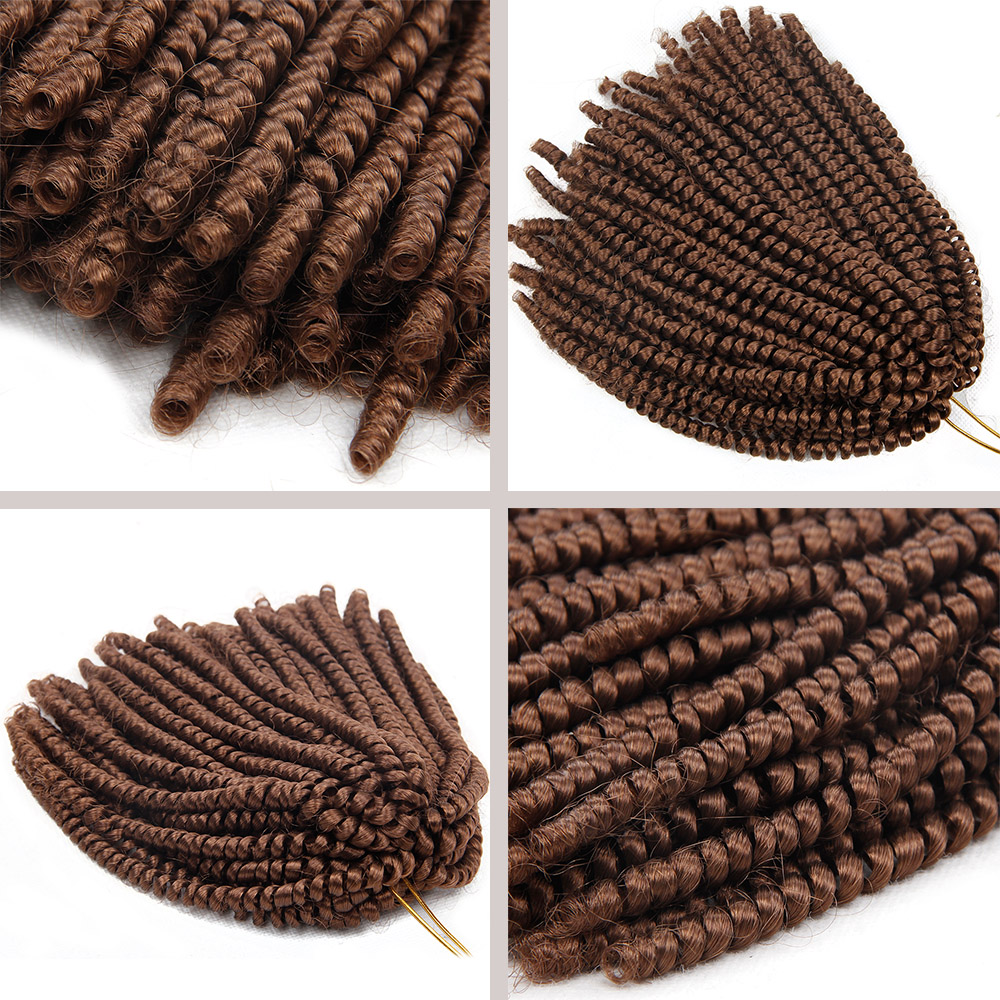 Curly Crochet hair Braid synthetic Ombre Braiding Hair Extensions Spring Twist Hair Crochet Braids nubian twist