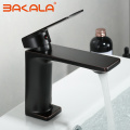 BAKALA Basin Faucet Bathroom Sink Faucet Single Handle Hole Golden Faucet Basin Taps Deck Vintage Wash Hot Cold Mixer Tap Crane