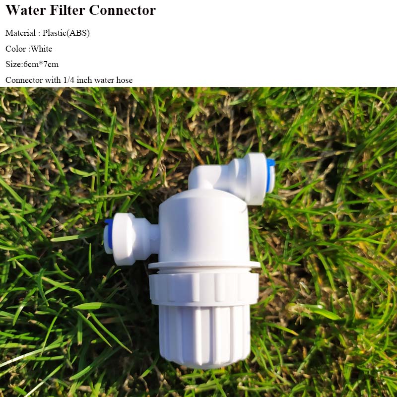 Water Filter purifier for water sprayer for misting system& Black 3/4 inch water tap connector