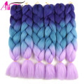 Colorful Braiding Hair 24Inch Synthetic Braiding Hair Extensions Jumbo Braids 100g/Pc For Women Alibaby