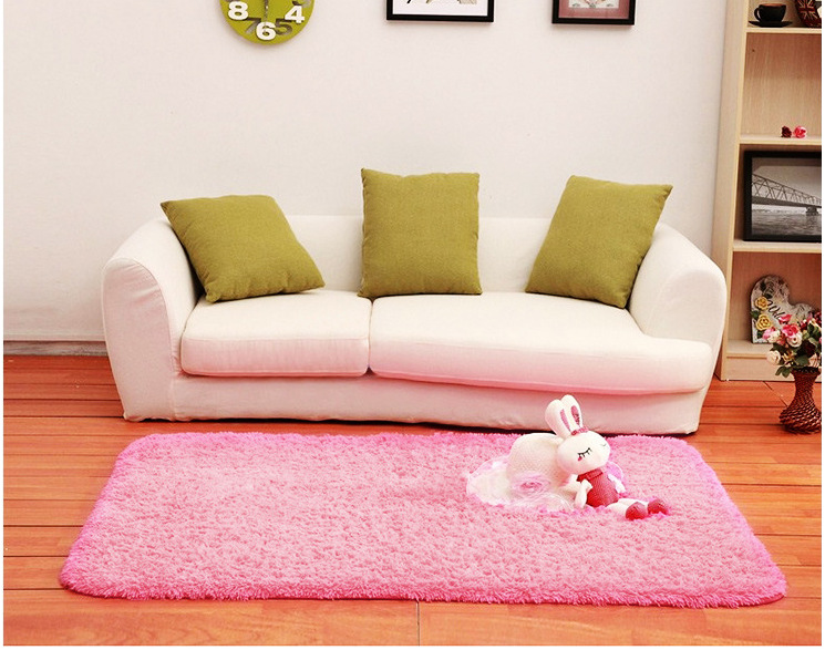 New Beige Pink Floor Mats Modern Shaggy Area Rugs Carpets House Doormats For Living Room Kitchen Bedroom Shaggy Bathroom Tapete