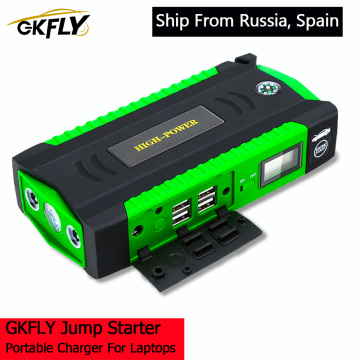 GKFLY New Petrol Multifunction Car Jump Starter With Cables Super Power Bank 12V Starting Device Booster