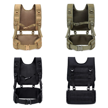 Military Combat Tactical Vest With Waist Belt Harness Outdoor Training Body Armor Hunting Vest Paintball Airsoft Chest Rig Vest