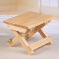 Taburete Pine wood folding stool kids furniture portable household solid wood Mazar fishing chair small bench square stool