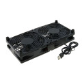 Router Cooling Fan DIY PC Cooler TV Box Wireless Silent Quiet DC 5V USB Power 120mm 240mm Fan 12CM W/Screws Protective Net