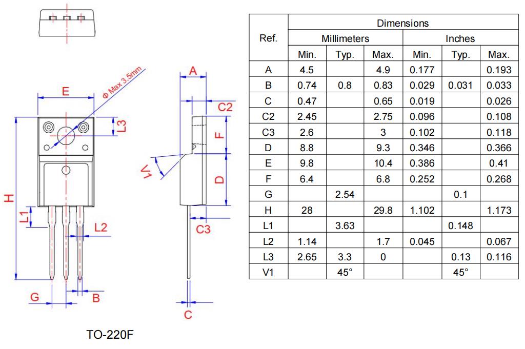 YZPST-BTA316-600B TO-220F