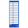 Daily Schedule Pocket Chart 26 Double-Sided Reusable Dry-Eraser Cards For Office
