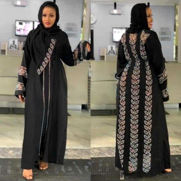 2020 New Fashion Bangladesh Muslim Dress Dubai Abaya Diamonds Hijab Evening Dresses Turkish Moroccan Kaftan Islamic Clothing