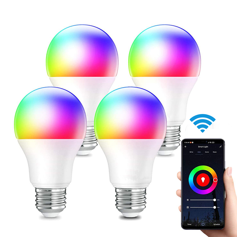 5W-20W WiFi Smart Light Bulb B22 E27 LED RGB Lamp Alexa Google Home 85-265V RGB+White Dimmable Timer Function Magic Smartlight B