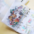 A5 A6 Photo Storage Volumes Filing Products Insert Stickers Spiral Booklet Folder 8pcs Inner Sheets Zipper Bag Fichario Escolar