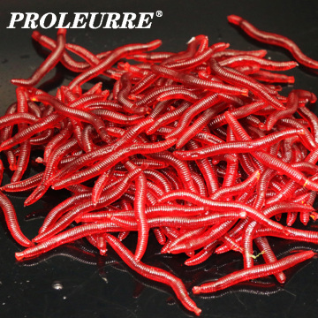 50-100pcs/Lot Soft Fishing Lures Simulation Bionic Worms 4cm 0.3g Artificial Lifelike Lures Fishy Smell Carp Fishing Tackle