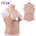 IVITA 100% Artificial Realistic Silicone Breast Form Fake Boobs Breasts For Crossdresser Transgender Shemale Drag Queen Cosplay