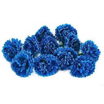 AsyPets 80pcs Cute Artificial Carnation Flower Silk Flowers Heads Wedding Birthday Party Best Price Gift Blue