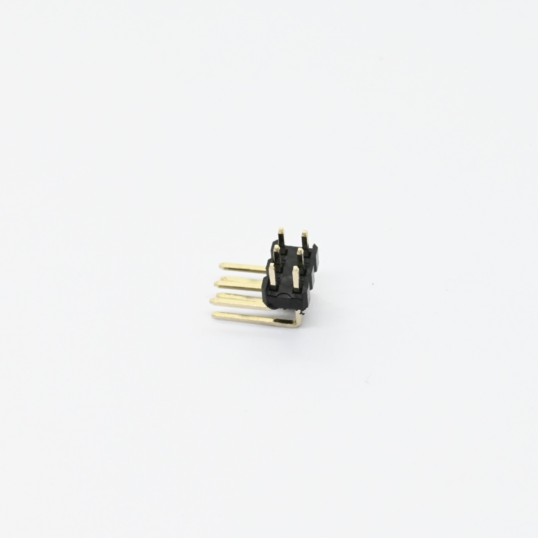 PHER04B-06-G0-D-0600-0300+2.54mm Pin Header Dual Row Angle Reverse Type（3）