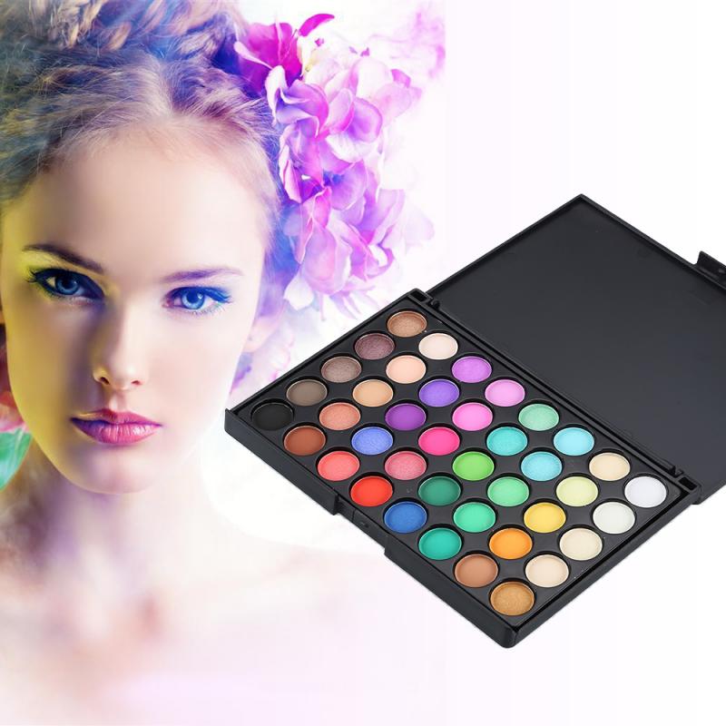 40 Color Matte Eyeshadow Palette Glitter Eye Shadow Waterproof Long Lasting Make Up Pallet Shimmer Fashion Beauty TSLM1