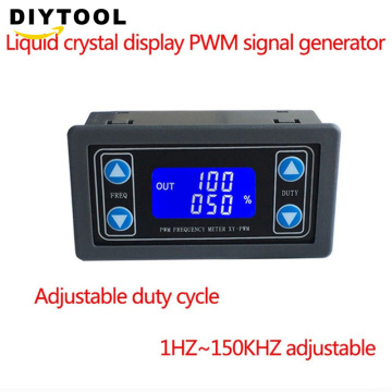 Digital display PWM pulse frequency duty ratio 1HZ~150KHZ adjustable Square wave rectangular wave signal generator