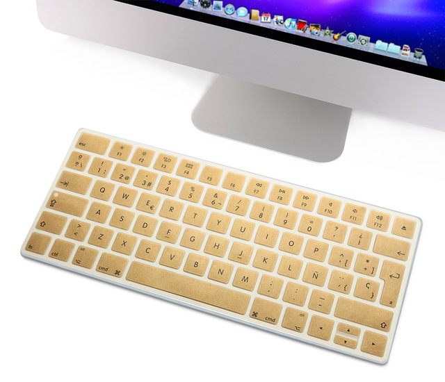 Spanish Keyboard Cover Silicone EU Euro ESP For New iMac Magic Magic 2 Bluetooth Keyboard PC Computer Skin Protector