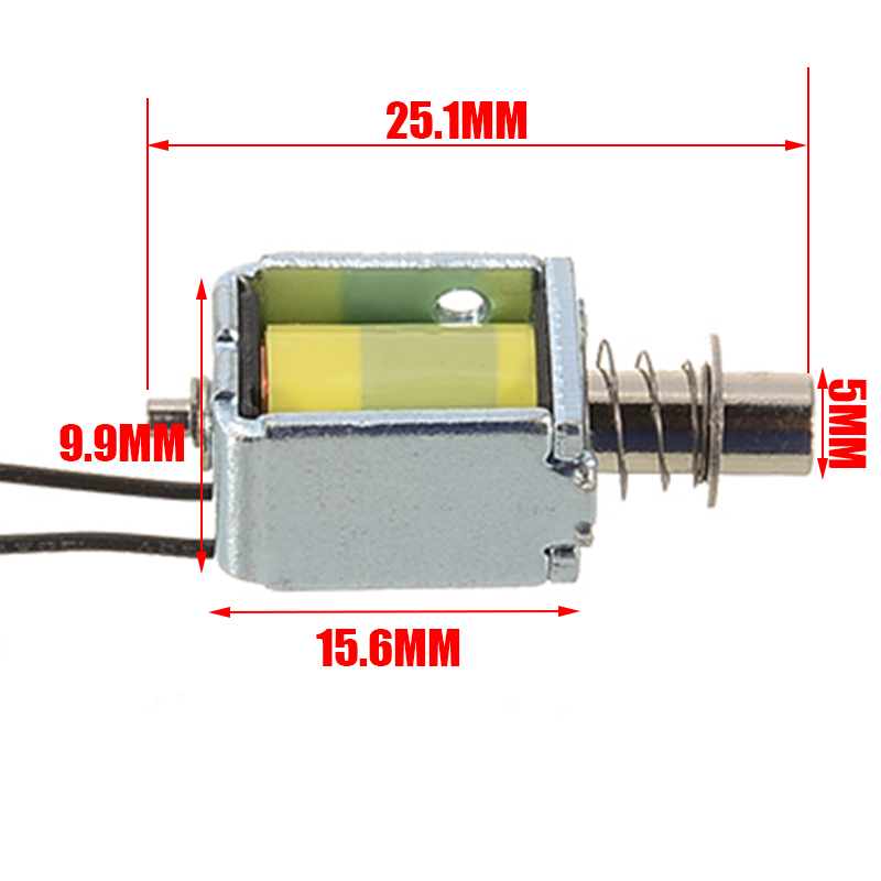 DC 3-6V Mini Solenoid Electromagnet Push Pull Through Type Electric Magnet For DIY Hardware Tool Parts