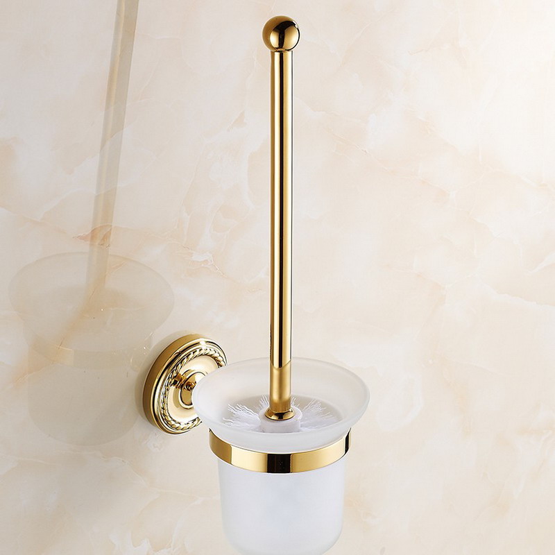 Gold Brass Bath hardware Set Bathroom Accessories Bathroom Shelf, Soap Dish,Toilet Paper Holder,Soap Dispenser,Robe Hook Kxz009