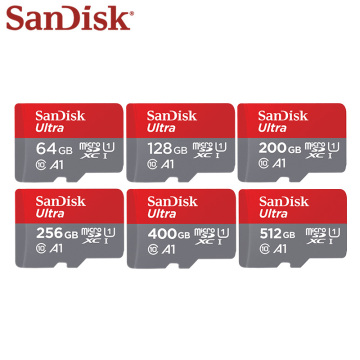 SanDisk 400GB Micro SD Card 200GB 256GB Memory Card 128GB TF Card 64GB SDHC Card 32GB 16GB UI Up To 100MB/S C10 A1 Real Capacity