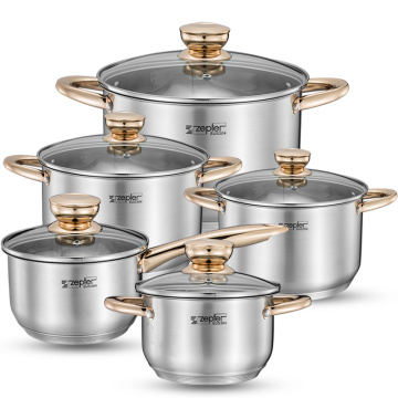 Cookware set Soup pot Stainless steel stew Cooking Pots Induction cooker Casserole kitchen Saucepan double boiler steamer