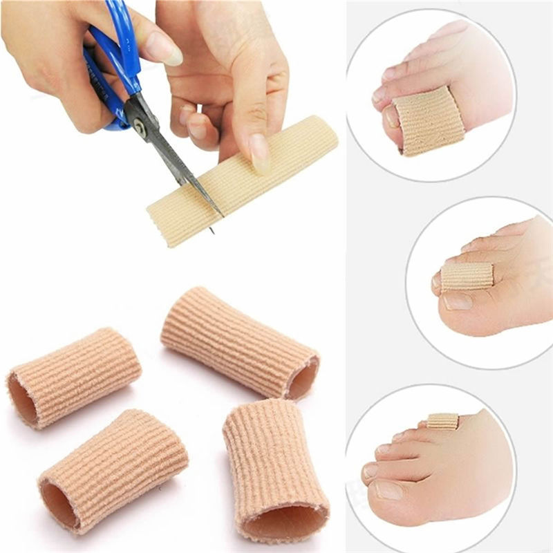 15CM/10cm Fabric Gel Tube Cushion Corns Calluses Toe Protector Hallux Valgus Orthopedics Bunion Guard Fingers Separator Divider