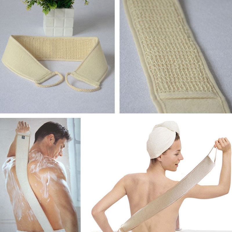 Loofah Massage Spa Scrubber Sponge Body Skin Health Cleaning Soft Shower Exfoliating Loofa Back Strap Bath Brush Accessories Hot