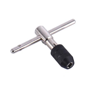 T-Handle Reversible Single Tap Wrench Chuck M3-M8 Screwdriver Tap Holder Hand Tool Adjustable Screw Tapping Threading Tool Hot