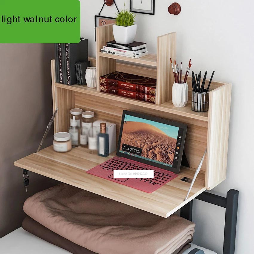 College Student Dormitory Foldable Table Mounted On Bed Creative Computer Laptop Notebook Stand On Bed Head Desk Table