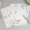 8pcs Cute Vintage Gilding Letter Papers Set Kawaii Stationery Wedding Invitation Card Writing Pad Letter Writing Paper