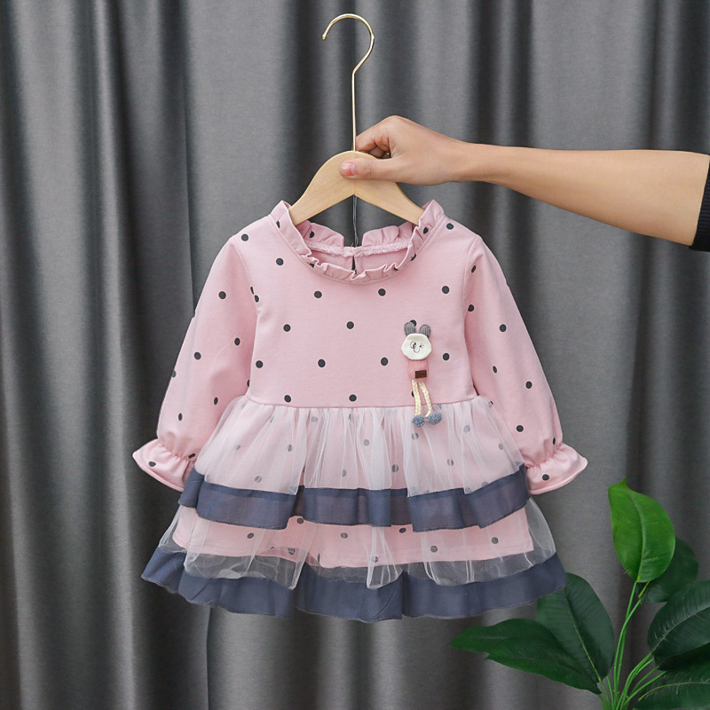 Menoea baby Autumn Toddler Baby Girl Dress Kids Girls Plaid Strawberry Patchwork Casual Kids Dress Newborn Infant Baby Dress