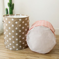 Bedroom Toy Clothes Canvas Storage Bag Container Folding Laundry Basket Bucket