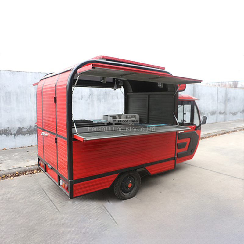 Electric Food Tricycle Europe Street Tuk Tuk Sale Snacks Sushi Hot Dog Cart Taco Truck