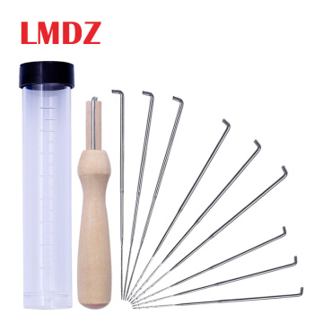 LMDZ Mix Size Felt Craft 1 Set Needles+bottle Wool Felt Poked Needles Felting Needle Storage Bottle Wool Felt Tools