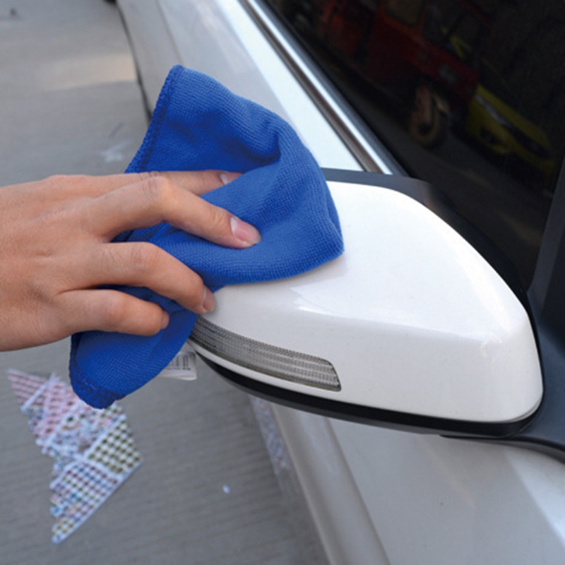 100 Pcs Car No-Scratch Rag Polishing Dust Rags 30cmx30cm Microfiber Cleaning Cloth Towel