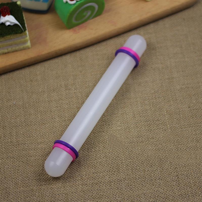 Dough Roller Rolling Stick Cake Pie Rolling Pin Noodles Rolling Pins with Guide Rings Pastry Pie Baking Tools Kitchen Tools