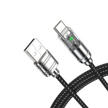 Fireproof Braided Type-C Charging Cable Zinc Alloy Shell