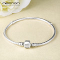 Memnon 925 Sterling Silver Original 12 Styles Chain Bracelets Bangles for Women Fit DIY Charm Bead Authentic Fine Jewelry Gift