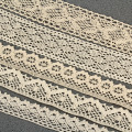 5 yards Beige Cotton Patchwork Crocheted Lace Ribbon Tape for Table Clothes Garment Sewing Party Decor Fabric DIY Craft CLOXY