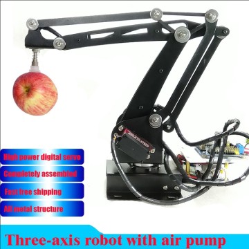 Pump Mechanical Robot Arm Suction Cups Simulation Industry Manipulator Glass Fiber Stand With Full Digital Servo +controller