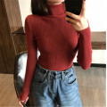 Basic Turtleneck Women Sweaters 2020 Autumn Winter Tops Korean Slim Women Pullover Knitted Sweater Jumper Soft Warm Pull Femme