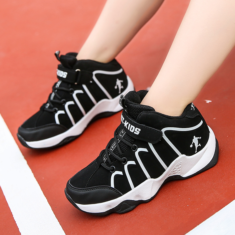 Kids Shoes New Style Children's Basketball Shoes for Boys Girls Outdoor Jordan Sport Shoes PU Leather Kids Sneakers Trainers