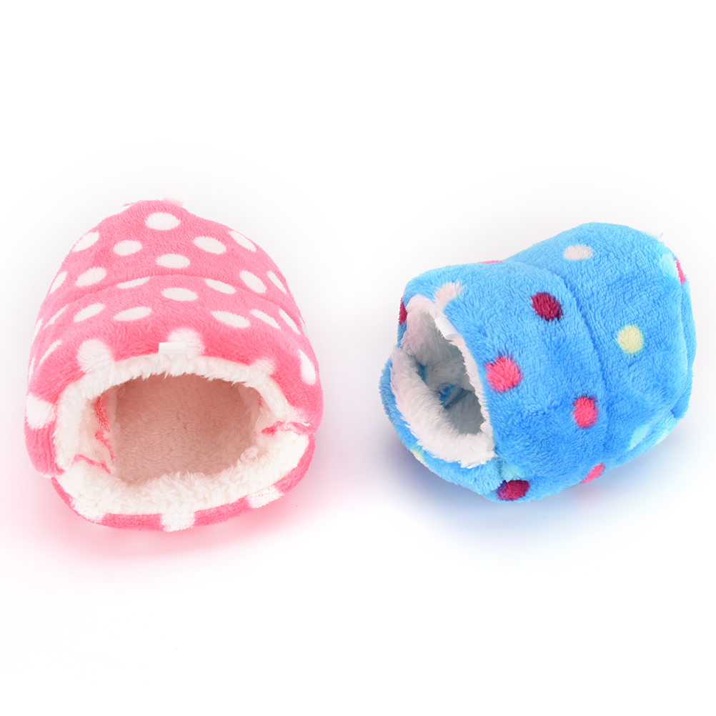 Lovely Soft Pet Winter Warm House Hamster Rabbit Guinea Pig House Hamster Rat Squirrel Cage Nest For Small Medium Pets S/M/L